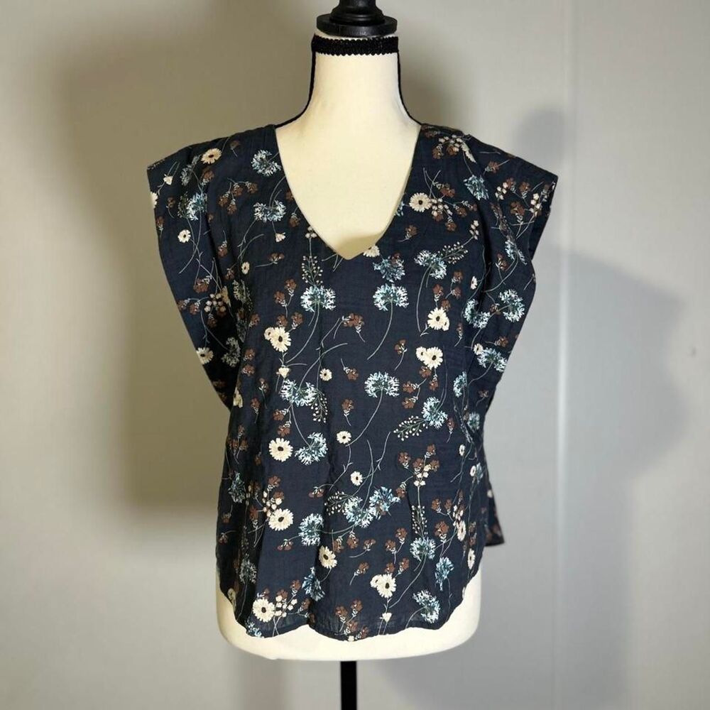 Unbranded Women's Blue and Black Blouse